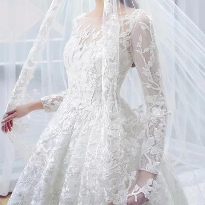 China NW1360 Long Sleeves Lace Elegant Wedding Dresses for sale