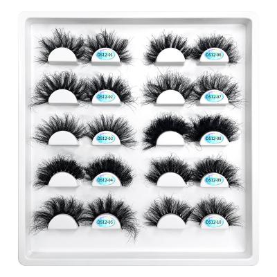 China Wholesale Cheap Price 3D Mink 25mm Mink Lashes Customized Private Natural False Eyelashes Lashes for sale