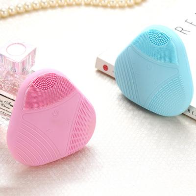 China Electric Acne Treatment Brushes Silicone 3d Dual Side Face Beauty Tool Facial Cleansing Brush for sale