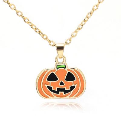 China European and American Best Price Magic Woman Ghost Pumpkin Hat Star Halloween Props Fashion Pendant Necklace for sale