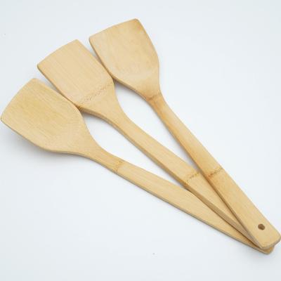 China Kitchen Supplies Spatula 30cm Viable Non-stick Special Bamboo Shovel Do Not Hurt Pot Square Bamboo Shovel for sale