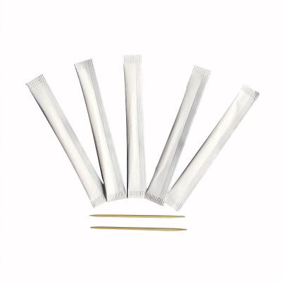 China Disposable Individually Wrapped Packaging 100% Food Grade Hot Selling Toothpicks for sale