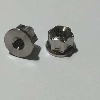 China Heavy Industry Gr5 Titanium Axle Nut Gr .5 Ti6Al4V Titanium Nut M6 For Racing Motorcycle for sale