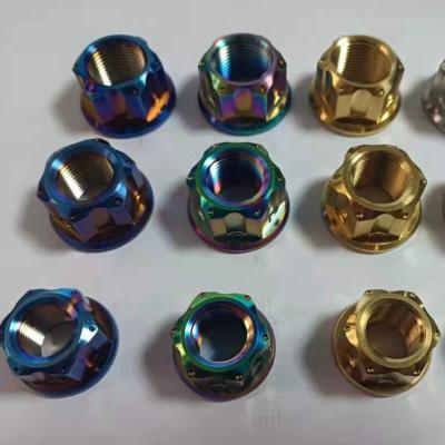 China Wholesale Heavy Industry Hex Ti Flange Nuts M6 M8 M10 M12 M14 M16 for sale