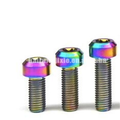 China HEX Titanium Bolts Head Screw Rainbow Torx M5 for sale