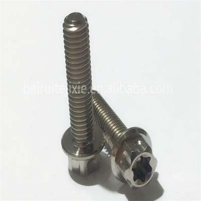 China Hot Selling HEX Titanium Bolts Torx Titanium Flange Screws for sale