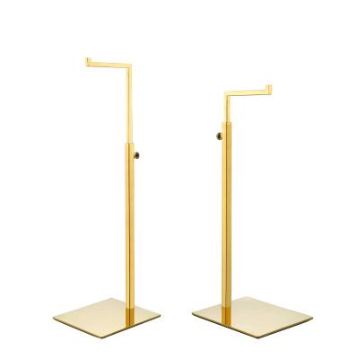 China Display For Polished Gold Purse Handbag Display Stand - Countertop Retail Single Hook Adjustable Size Handbag Display Stand - Bag Display Rack for sale