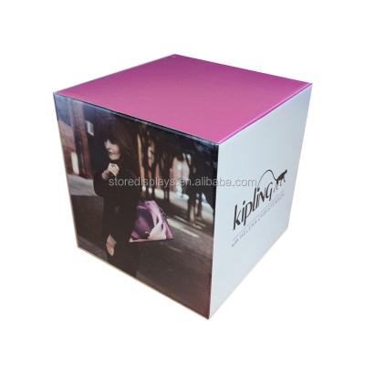 China Customized Small Custom Folding Cardboard Paper Display Boxes , Cardboard Display Cubes for sale