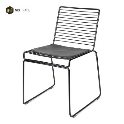 China Outdoor PU Flame Metal Flame Metal Yard Garden Patio Iron Wire Chair Eco-friendly Wholesale Cheap Silver Foldable Eco-Friendly for sale