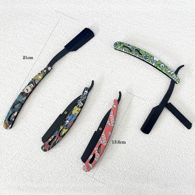 China Single Blade Single Blade Stainless Steel Barber Razor Salon Safe Hair Cut Trimmer Body Hair Classics Personalized Straight Razor for sale