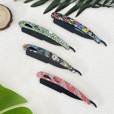 China Custom Single Blade Barber Razor Replaceable Blade Safety Single Blade Straight Razor Blade Stainless Steel Razor for sale