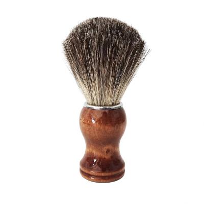 China Professional Face Barber Shop Tool Shaving Tools Badger Brush Wood Handle Shaving Brush for sale