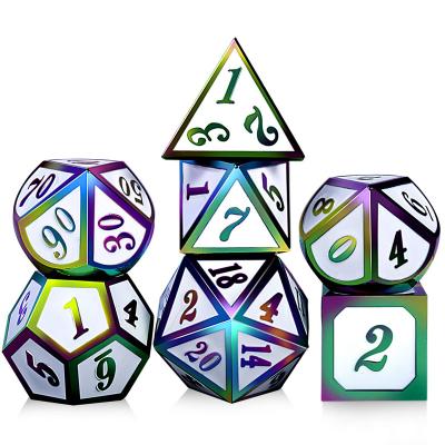 China 2021 New DND Eco-Freindly Metal Dice Sword Style Design RPG Dungeons And Dragons Game Entertainment Dice Table Set for sale