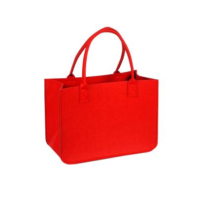 China NEW Styles Eco Friendly Products Wholesale Reusable Organic Burgundy Canvas Cotton Felt Tote Bag For Shipping for sale