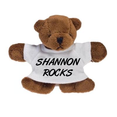 China Custom Promotion New 2020 Logo Printed T-shirt Plush Bear Toy Magnet for sale