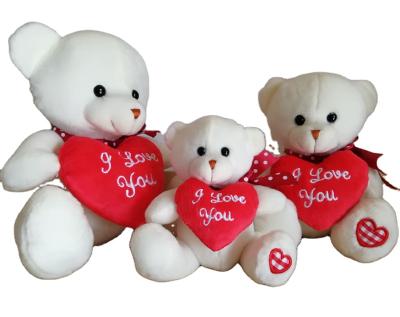 China Baby Accompany Cute White Teddy Bear , Plush Teddy Bear Toy for sale