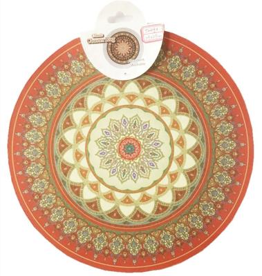 China Viable Selling Round Place Mats Dining Table , Portable Heat Resistant Anti Slip Round Mouse Pad for sale