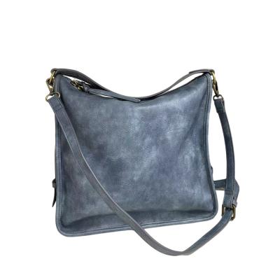 China New Vintage Women Handbag High Capacity PU Shoulder Bags Daily Used Soft Leather Handbag for sale