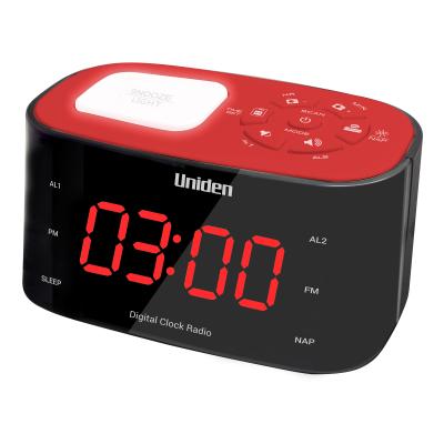 China UNIDEN AR1303 1.2 LED Display Night Light Radio Alarm Clock AR1303 Buzzer and Alarm for sale