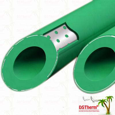 China Ppr perforó el tubo frustrado de aluminio del tubo de Ppr de la longitud de aluminio compuesta de aluminio del tubo PN16 PN20 los 4m en venta