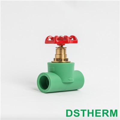 China Equal Shape Ppr Stop Valve Injected Smooth Surface Elegant Appearance for sale