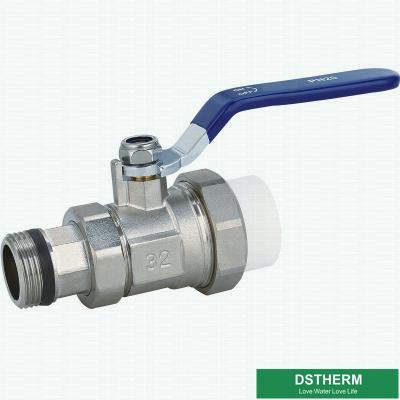 China OEM Water Control Brass PPR Single Union Ball Valve for sale