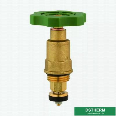 China Green Plastic Handles With Brass Valve Cartridges For Ppr And Brass Stop Valve for sale