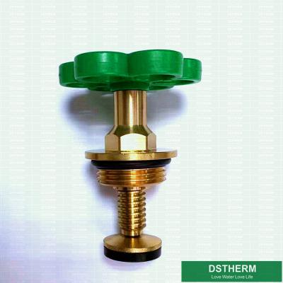 China Green Plastic Handles With Brass Valve Cartridges For Ppr And Brass Stop Valve for sale