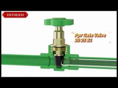 Water Supplying Ppr Gate Valve Soft Seal Type Plastic PPR Concealed Valve Ppr Gate Valve