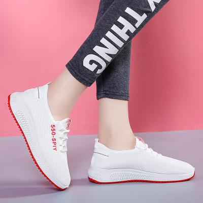 China Cushioning Hongyan Hollow breathable small white shoes women's net flat student shoes autumn women's shoes for sale