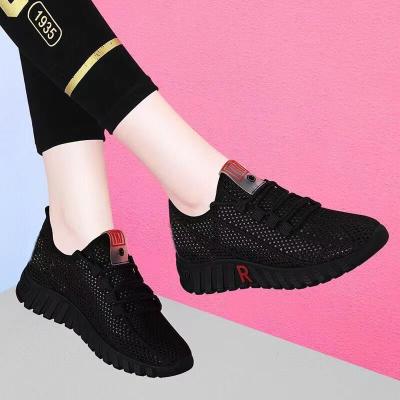 China Cushioning Hongyan Women's net surface breathable net shoes thin women's shoes all hollow casual shoes for sale