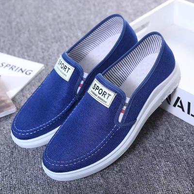 China Cushioning Hongyan Cloth shoes men's new casual breathable canvas shoes non-slip wear-resistant slip-on work shoes for sale