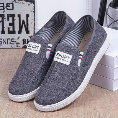 China Cushioning Hongyan Slip-on men's canvas shoes casual board shoes anti-slip wear-resistant work shoes for sale