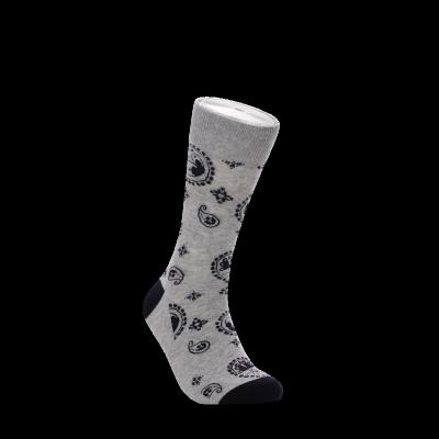 China Breathable Sock Custom Design Funny Gray Logo Sport Dress Socks Men Unisex Cotton Socks for sale