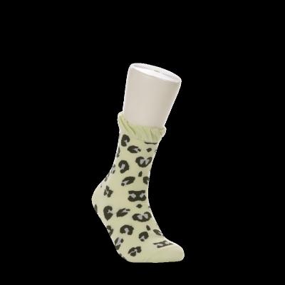 China QUICK DRY Breathable White Leopard Girls Socks Women Summer Dress Funny Lace Socks for sale