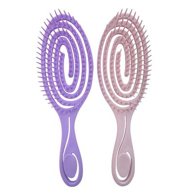 China Original Professional Disposable Detangler Hair Brush Duct Curve Hair Brush Quick Dry Hair Brush for sale