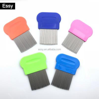 China Home Human Head Remove Flea Nit Metal Stainless Steel Lice Comb for sale