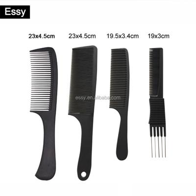 China Salon Carbon Fiber Comb Barber Black Comb for sale