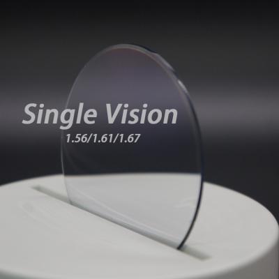 China Hot White Blue White Blue 1.61 420 Cut UV Lens 1.61 420 Single Vision Optical Lenses Factory Sale Single Vision Vision Lenses for sale