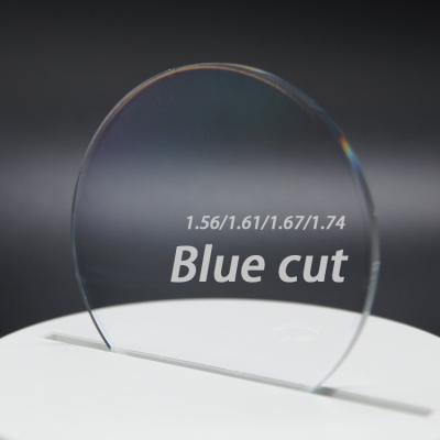 China China manufacturer wholesale price asp uv420 single vision blue single cut single vision optical lenses 1.67 vision lenses for sale