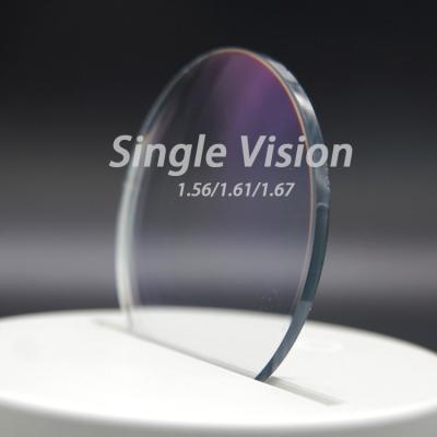 China Wholesale price 1.56 single vision ophthalmic lenses manufacturing single vision AR glasses high quality coating lenses for sale