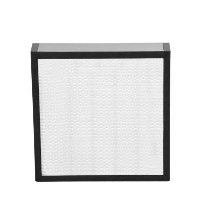 China Small Resistance Air Filter Manufacturer Workshop H13 H14 H15 High Efficiency Dust Protected Air Filter Without Separation for sale