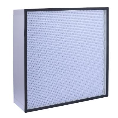 China Factory manufacturer direct sales clean room high efficiency air filter, galvanized frame, separation, high efficiency filter for sale