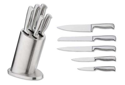 China A whole set of professional kitchen knives with knife block handle material S/S.18/0 for sale