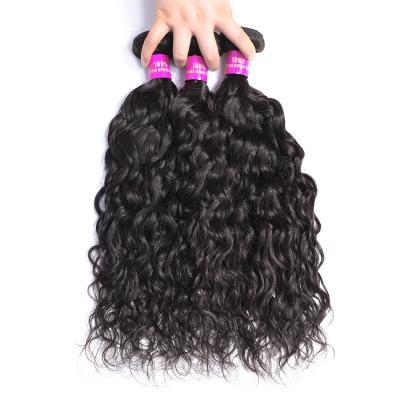 China Hot Selling Silky Straight Wave Unprocessed Cuticle Aligned Hair, Xuchang Oran Hair, Virgin Hair Water Wave Free Bundles for sale