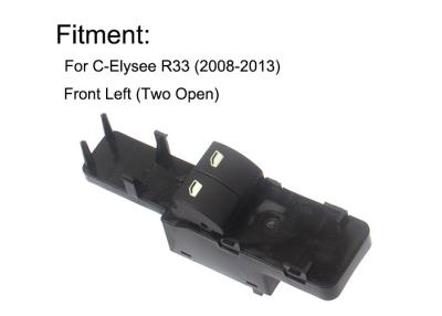 China Black Power Window Master Switch Front LH Driver Side For Citroen Elysee R33 for sale