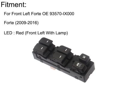 China Front Left Auto Window Switch-Ersatz für Hyundai-Stärke mit rotem Licht zu verkaufen