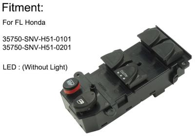 China Interruptor del elevalunas eléctrico de Honda del acuerdo, botón durable 35750-SNV-H51 del elevalunas eléctrico en venta