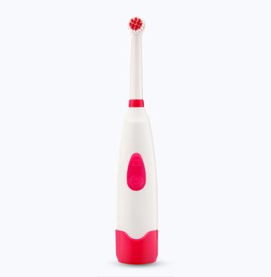 China Rotating Battery Powered Electric Toothbrush / Pressure Sensor Toothbrush for sale