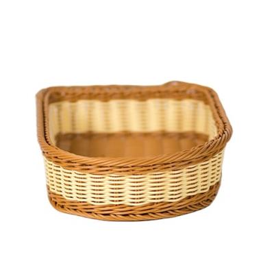 China Bargain Price Oval Type Rattan Bread Basket Storage Wicker Bread Basket New Price Baskets for sale